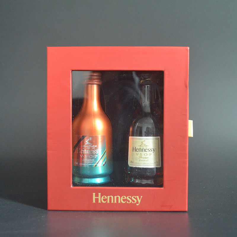 Foreign Wine and Small Wine Edition Hennessy vsop50ml Commemorative Edition Brandy Gift Box Two Pack Gift Decoration Collection
