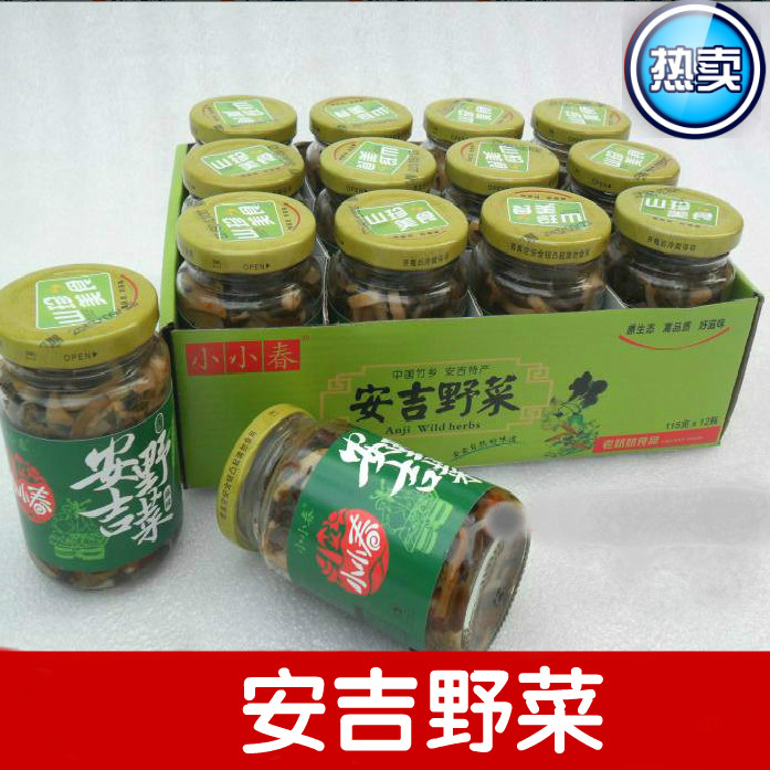 Anji specialty granny little spring wild vegetable Bracken mushroom taste bamboo shoots fresh leisure snacks bamboo shoots bottle
