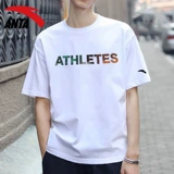 Футболка с короткими рукавами ANTA Мужчина 2025 Новый официальный официальный веб-сайт с половиной рукава.