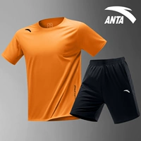 Шелковый быстросохнущий желтый комплект, базовые шорты, короткий рукав