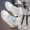 Macaron Milk Cap Shoes 8011-2 Ivory White/Phantom Blue/White Grey Green