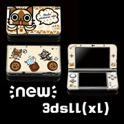 NEW3DSLL3DSXL máy đau đau lá nhãn dán thợ săn quái vật Ai Lu mèo 3ds màu dán phim hoạt hình màu - DS / 3DS kết hợp