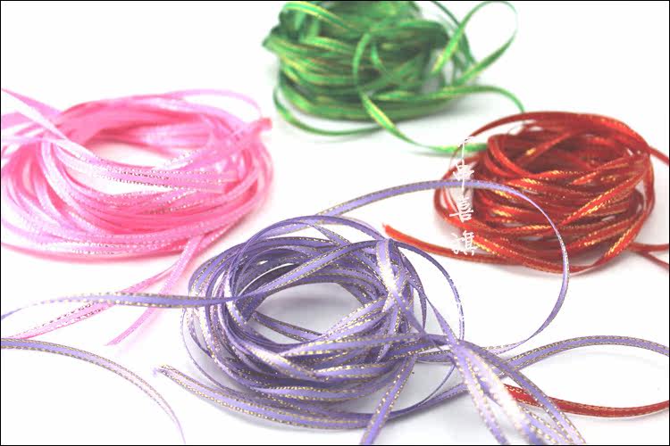 金边3mm缎带
