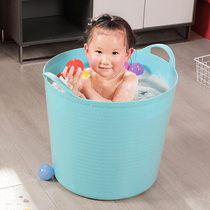  King-size childrens bath bucket Baby heightened insulation bath bucket thickened bath bucket Bathtub Plastic baby bath bucket