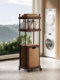 Rattan Dirty Clothes Basket for Bathroom, Dirty Clothes Storage Basket for Home Use, Wheeled and Movable Laundry Basket Storage Solution