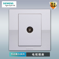 Siemens Cable TV Socket Panel Pleasing Elegant White 86 Type Home Concealed Wall Closed-circuit TV TV Outlet