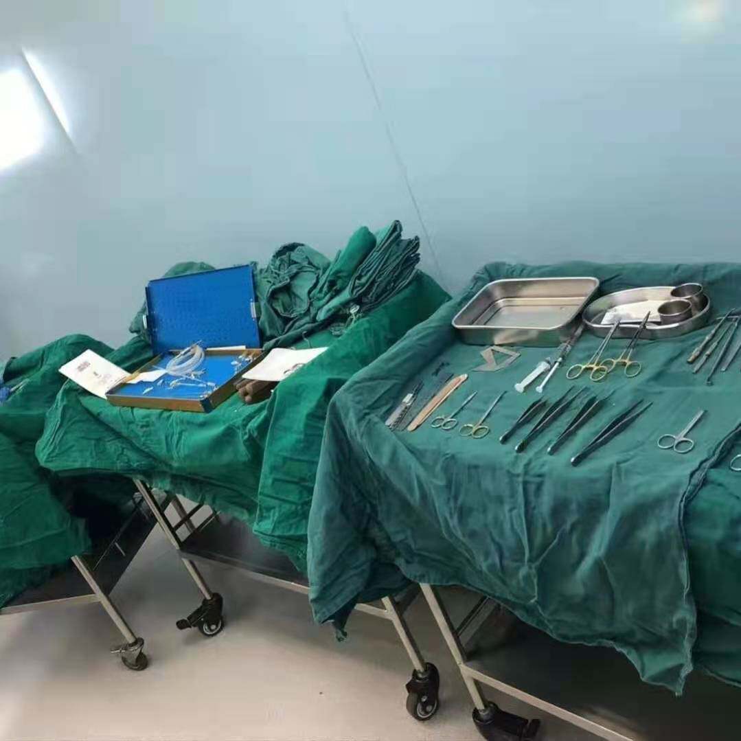 Hospital operating room dark green packing cloth cosmetic oral double eyelid plastic surgery pure cotton double square towel high temperature wash