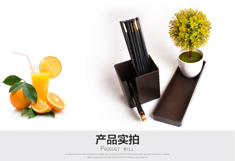 Melamine kháng đũa xô xô giá gia vị hộp dưới cùng khay khách sạn cống thương mại ống đũa đa năng đĩa giấy dùng 1 lần