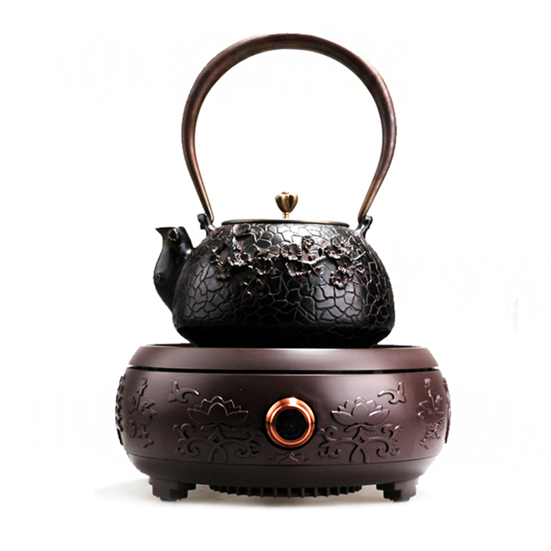 Thousands Ancient Church Black Crystal Stove Cooking Tea Machine Mini Glass Teapot Home Tea Oven Cooking Tea Small Table Muted Light Wave Oven