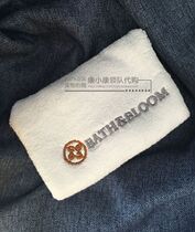 Thailand premium SPA brand BathBloom towel 30cm square pure cotton embroidery logo