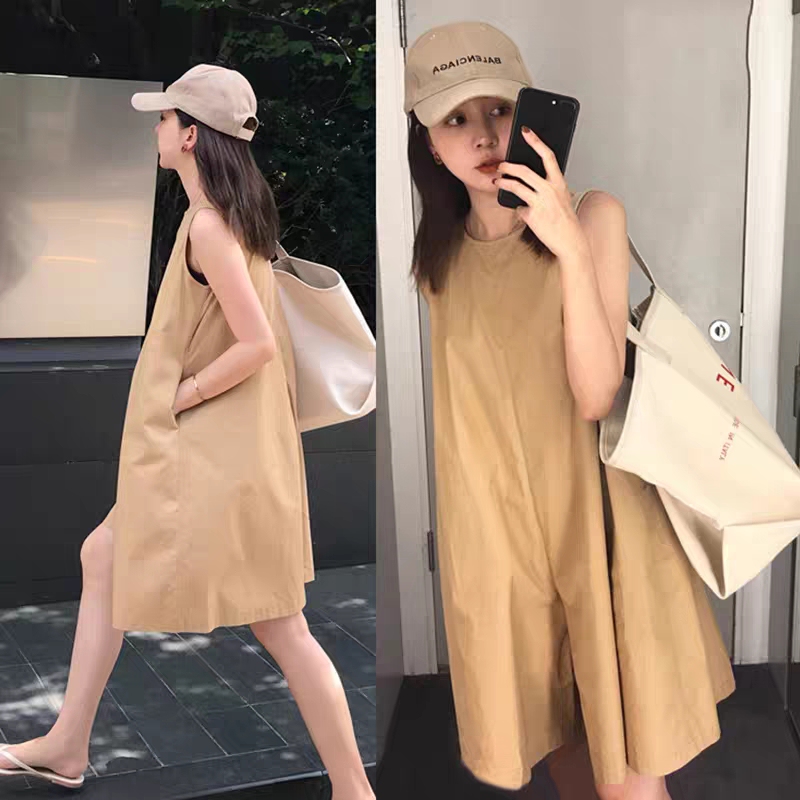 Women's Trendy Spring and Summer New Versatile Loose Slimming Five-Point Wide-Leg Pants Casual Workwear Overalls Jumpsuit Skirt Women's Trendy Spring and Summer New Versatile Loose Slimming Five-Point Wide-Leg Pants Casual Workwear Overalls Jumpsuit Skirt