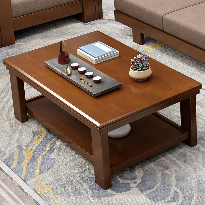 Coffee table Simple living room small apartment type Solid wood low table Nordic modern Chinese tea drinking small coffee table Economical household