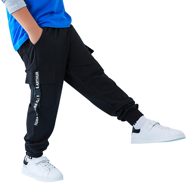 quần cậu bé béo tăng chất béo quần trẻ mùa xuân và mùa thu lớn mỡ số trẻ em sweatpants bông quần lỏng lỏng lẻo.