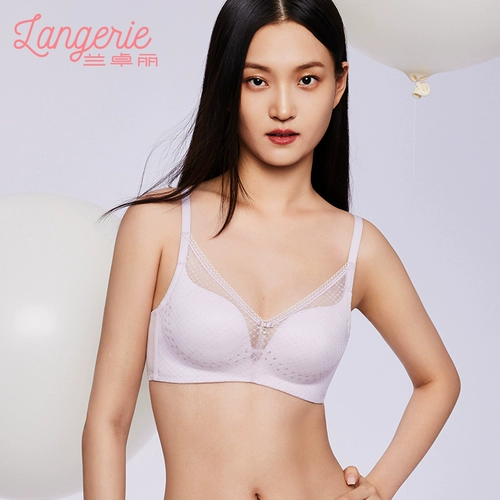 兰卓丽 Нижнее белье, бюстгалтер, легкий и тонкий дышащий мятный бюстгальтер пуш-ап