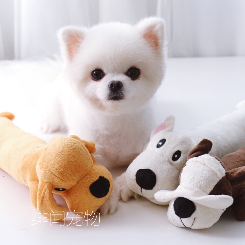 Long dog about 32cm long body plush dog sound toy BB call day with factory shipment