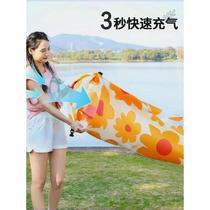 Outdoor lazy inflatable sofa lunch break portable air bed picnic camping inflatable mattress air bed music festival