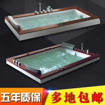 Double built-in bathtub Home super space surf massage Acrylic constant temperature heating courtyard bath 1 meter 8