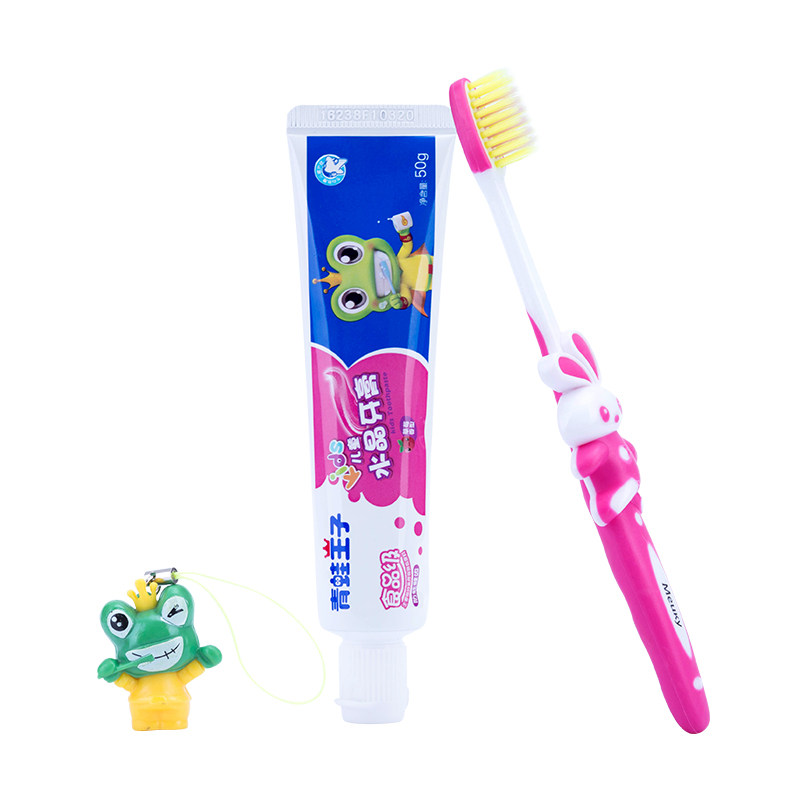 baby brush and toothpaste