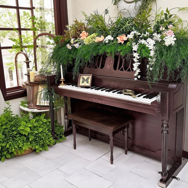 Photo Studio Piano Props New Model Realistic Fake Piano Photo Studio Shooting Props Vintage Piano Scene Setup