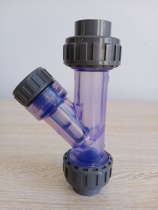 United plastic UPVC transparent plastic PVC pipe glue adhesive filter accessories Y-type filter tap water filter valve