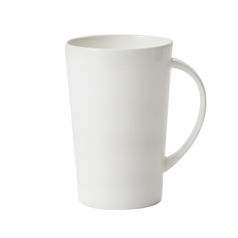 Contracted household pure white cup keller ceramic cup ipads porcelain coffee cup milk cup creative glass customization