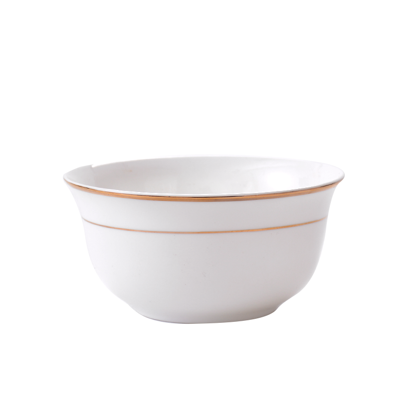 Up Phnom penh bowl of 6 inches of ipads household four bowls of rice bowl with white ceramic bowl horn bowl bowls 4.5 inch rainbow such use