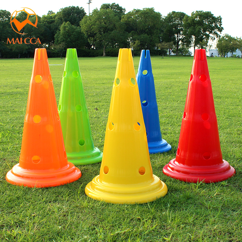 50cm sign bucket with hole roadblock obstacle sign tube Ice cream cone sign cone Football basketball training equipment