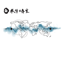 The equator tattoo is attached to the North and South Hemisphere latitude Meridian seven oceans and five continents plate map map handsome