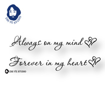 Zhi Ye original confession balloon English letters waterproof men and women hipster British couple tattoo stickers