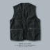 2019 mùa thu mới Nhật Bản retro nhiều túi dụng cụ vest vest nam xu hướng hoang dã dây kéo trang trí áo khoác - Dệt kim Vest áo vest nam body Dệt kim Vest