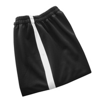 Spring and summer South Korean silk loose black black band band band trousers for boys and girls