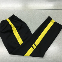 Quick-drying ins Super fire spring and summer black inlaid yellow bar school pants same casual pants for men and women children sports pants