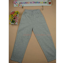 Customized spring and summer school pants boys and girls gray black Tibetan net version cotton gray student school uniform pants sports pants
