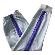 Cotton gray sweatpants students spring and summer loose School color purple wide-sided Toe Toe closure school dress pants student pants
