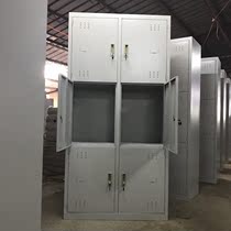 Iron Sheet Cabinet Conjoined Three Floors Six Door Cabinet Employees With Lock Lockers