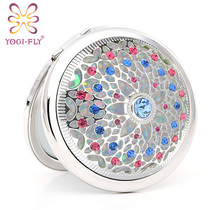 YOGI-FLY Yagfi portable makeup mirror folding portable small mirror Valentines Day gift for girlfriend practical