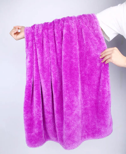 High speed drying coral velvet hair cap