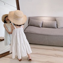 Childrens dresses summer dresses girls skirts seaside holidays foreign beaches dresses long super fairy