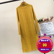 [November 6th sản phẩm mới] 2018 mùa thu thời trang mới trên đầu gối cao cổ áo knit đáy áo thun áo len