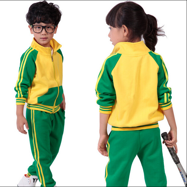 Kindergarten uniforms autumn and winter new school uniforms custom children's clothing sports long-sleeved suits group performance clothing