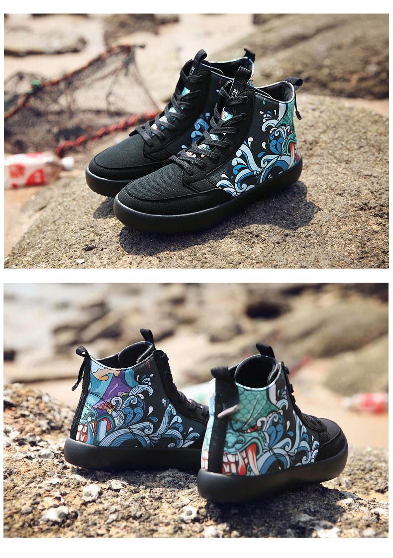 IDX / 爱 定 / shoes Giày cao gót mùa xuân và mùa thu nam và nữ có cùng giày vải thủy triều - Plimsolls jordan dior cổ thấp