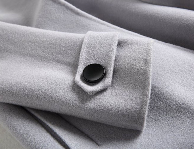 [钱多多] 17128 alpaca Albak làm bằng tay hai mặt áo cashmere áo áo phao nữ hàng hiệu