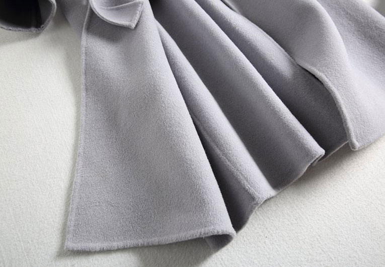 [钱多多] 17128 alpaca Albak làm bằng tay hai mặt áo cashmere áo áo phao nữ hàng hiệu