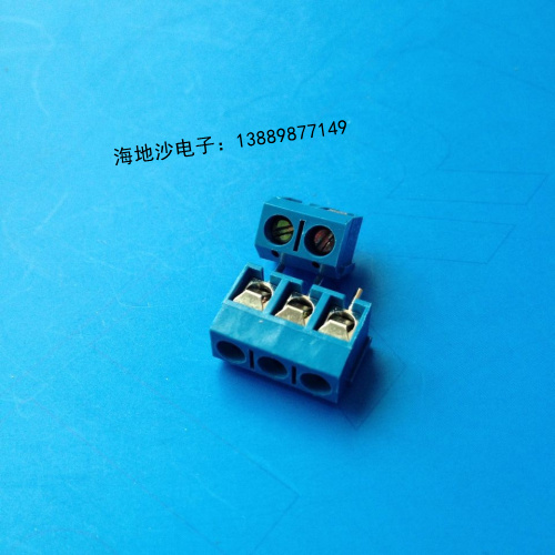 Screw PCB terminal terminal KF301-2P 3P blue connector spacing 5 0mm can be spliced