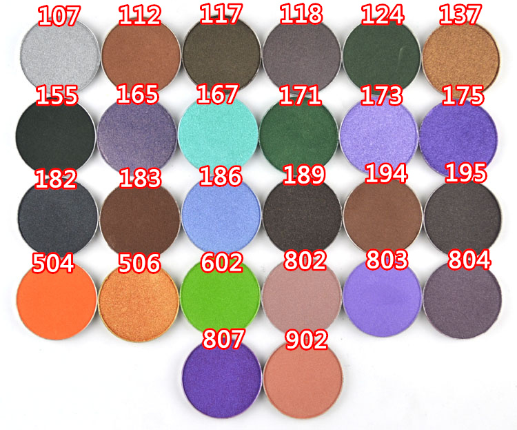 Star Belle water soluble pearl diamond shiny eye shadow black coffee brown blue green purple makeup artist simple package no box processing
