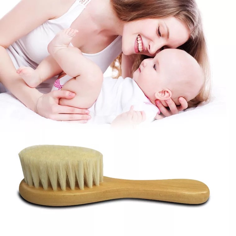 Fetal Hair Comb Solid Wood Wool Comb Newborn Photographic Props Baby Shooting Props Baby Care June props