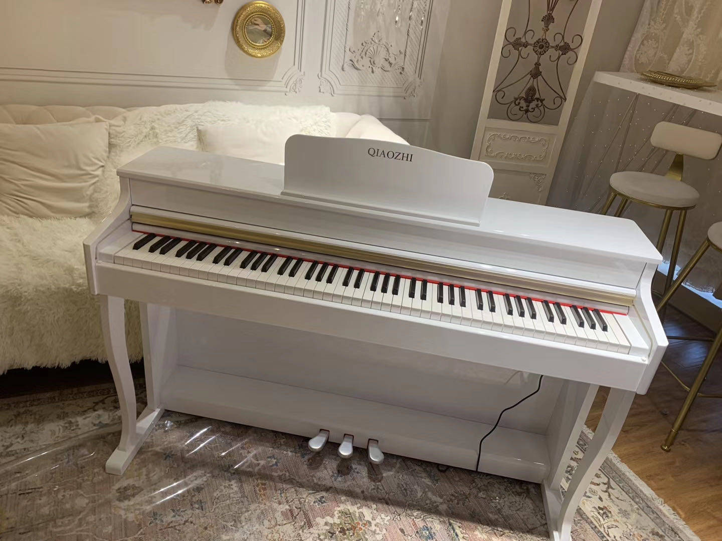 Qiaozhi electronic piano electronic piano 88-key hammer adult kindergarten teacher verification test George digital piano Qiaozhi 8088