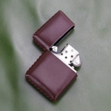 Кожаная зажигалка ручной работы, защитный чехол на керосине, из натуральной кожи, простой и элегантный дизайн