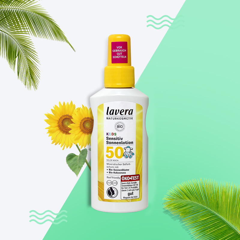 The new German LAVERA Organic Children's Sunscreen Spray Sensitive Mist SPF50 is durable and non-greasy for pregnant women