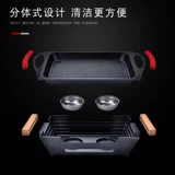 Новый маленький на гриле рыбная печь Коммерческая пшеничная алюминиевая сплава не придерживается жареного рыбного диска.